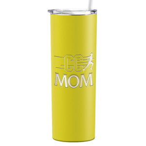 Cross Country Mom Laser Engraved on Stainless Steel Cross Country Tumbler