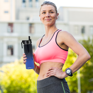 24oz Midnight Sky Ombre Wide Mouth Water Bottle With Straw Lid