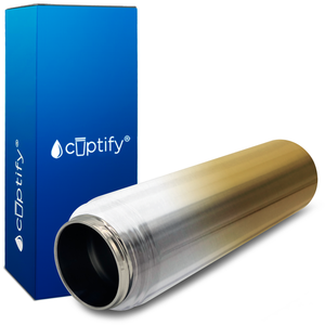 Gold Ombre Translucent 24oz Wide Mouth Water Bottle