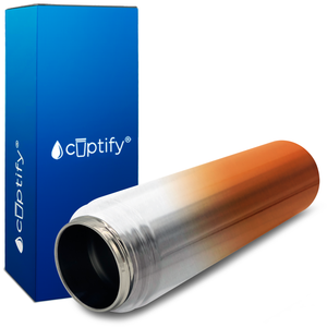 Orange Ombre Translucent 24oz Wide Mouth Water Bottle