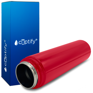 Red Gloss 24oz Wide Mouth Water Bottle