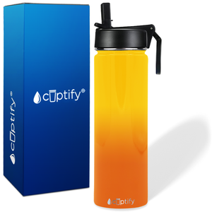 Sunrise Ombre 24oz Wide Mouth Water Bottle