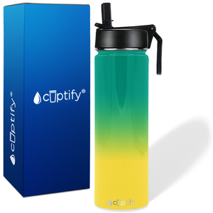 Tropical Ombre 24oz Wide Mouth Water Bottle