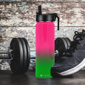 Watermelon Ombre 24oz Wide Mouth Water Bottle