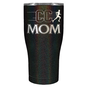 Cross Country Mom Laser Engraved on Stainless Steel Cross Country Tumbler