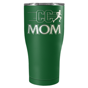 Cross Country Mom Laser Engraved on Stainless Steel Cross Country Tumbler