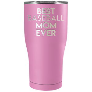Best Baseball Mom Ever Laser Engraved on Stainless Steel Baseball Tumbler
