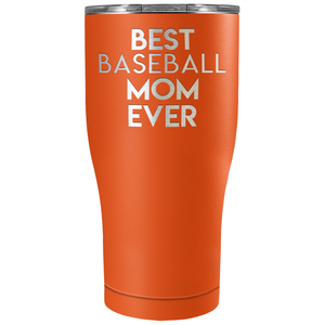 Best Baseball Mom Ever Laser Engraved on Stainless Steel Baseball Tumbler