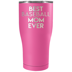 Best Baseball Mom Ever Laser Engraved on Stainless Steel Baseball Tumbler