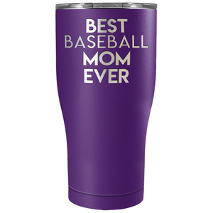 Best Baseball Mom Ever Laser Engraved on Stainless Steel Baseball Tumbler