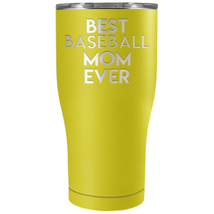 Best Baseball Mom Ever Laser Engraved on Stainless Steel Baseball Tumbler