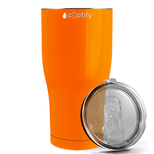 Orange Bright Gloss 27oz Curve Tumbler