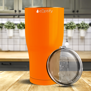 Orange Bright Gloss 27oz Curve Tumbler
