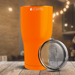 Orange Bright Gloss 27oz Curve Tumbler