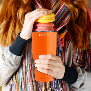 Orange Bright Gloss 27oz Curve Tumbler