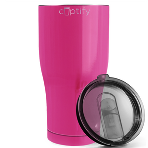 Cuptify 30 oz Curve Tumbler - Bright Pink Gloss