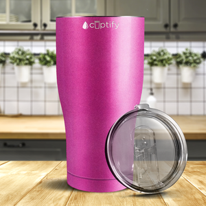Pink Glitter 27oz Curve Tumbler