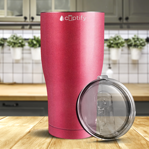 Red Glitter 27oz Curve Tumbler