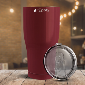 Maroon Gloss 27oz Curve Tumbler
