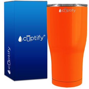 Orange Gloss 27oz Curve Tumbler