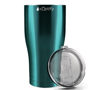 Teal Translucent 27oz Curve Tumbler