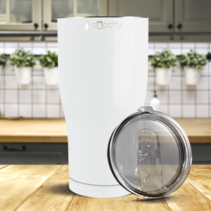 White Gloss 27oz Curve Tumbler