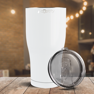 White Gloss 27oz Curve Tumbler