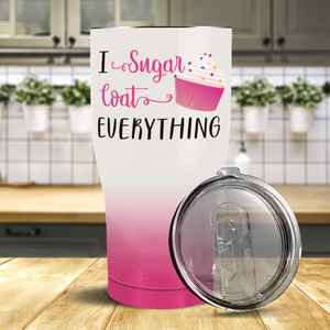 I Sugarcoat Everything on 30oz Curve Tumbler