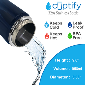 Tennessee Ombre 32oz Wide Mouth Water Bottle