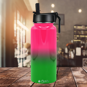 Watermelon Ombre 32oz Wide Mouth Water Bottle