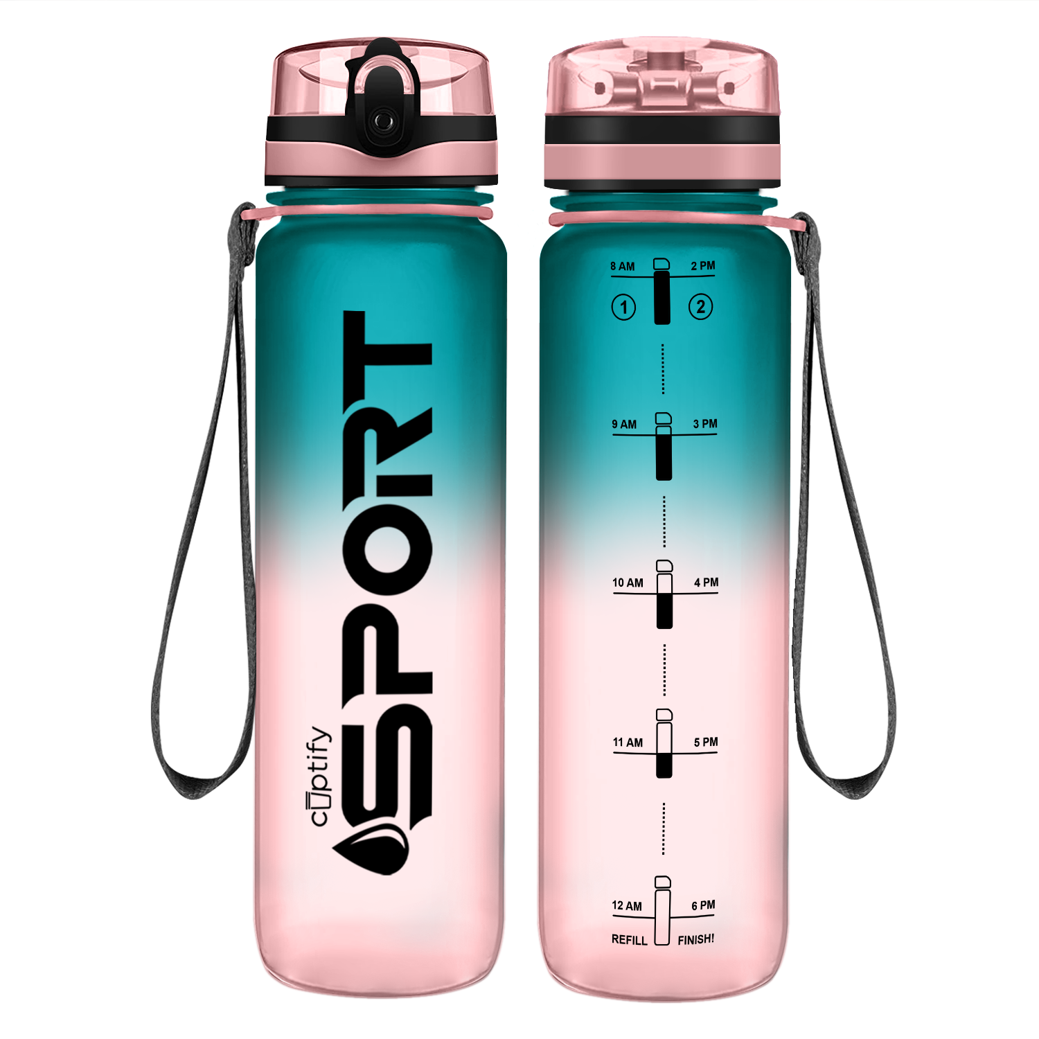 Cuptify Cotton Candy Frosted Sport Water Bottle