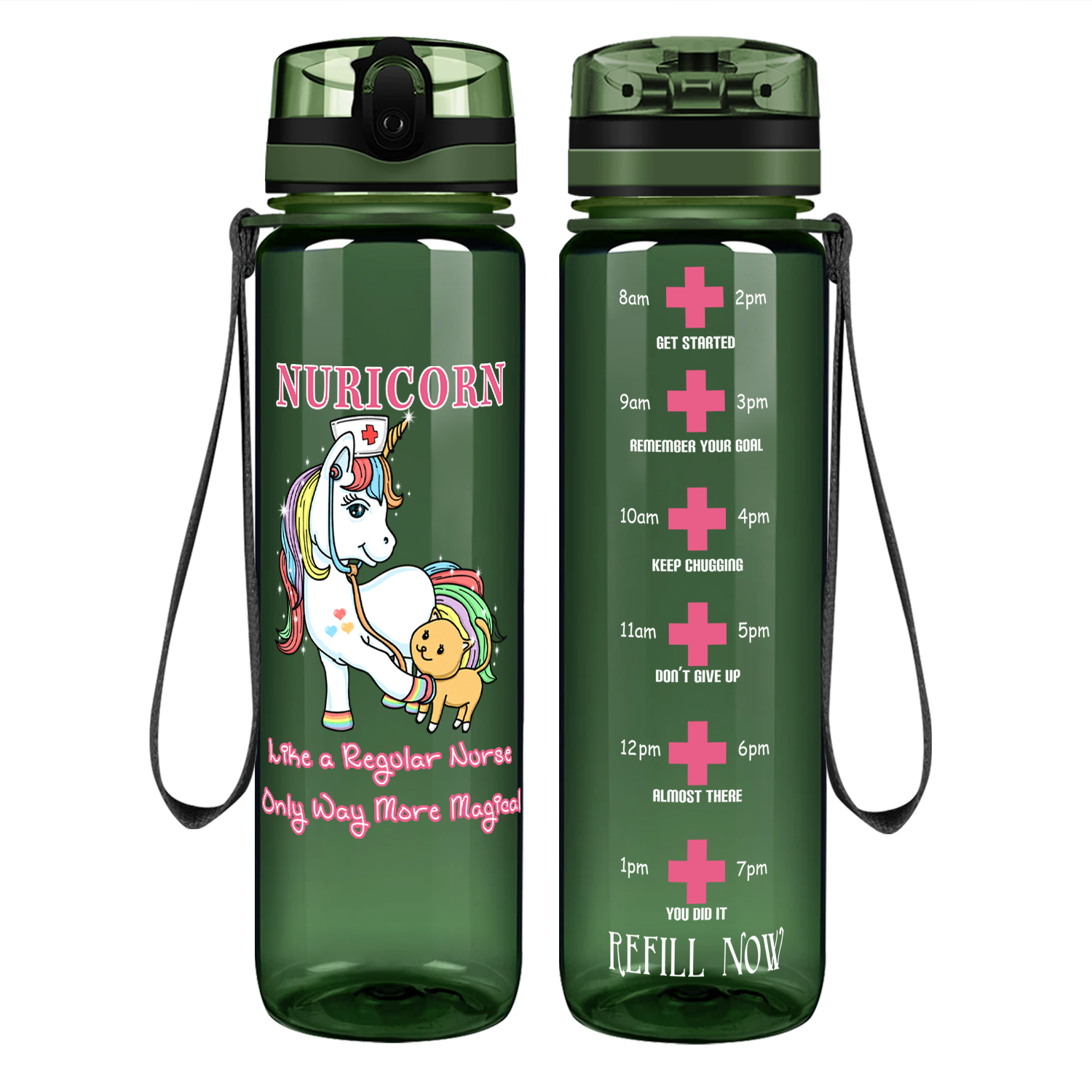 Nuricorn Way More Magical on 32oz Motivational Nurse Water Bottle