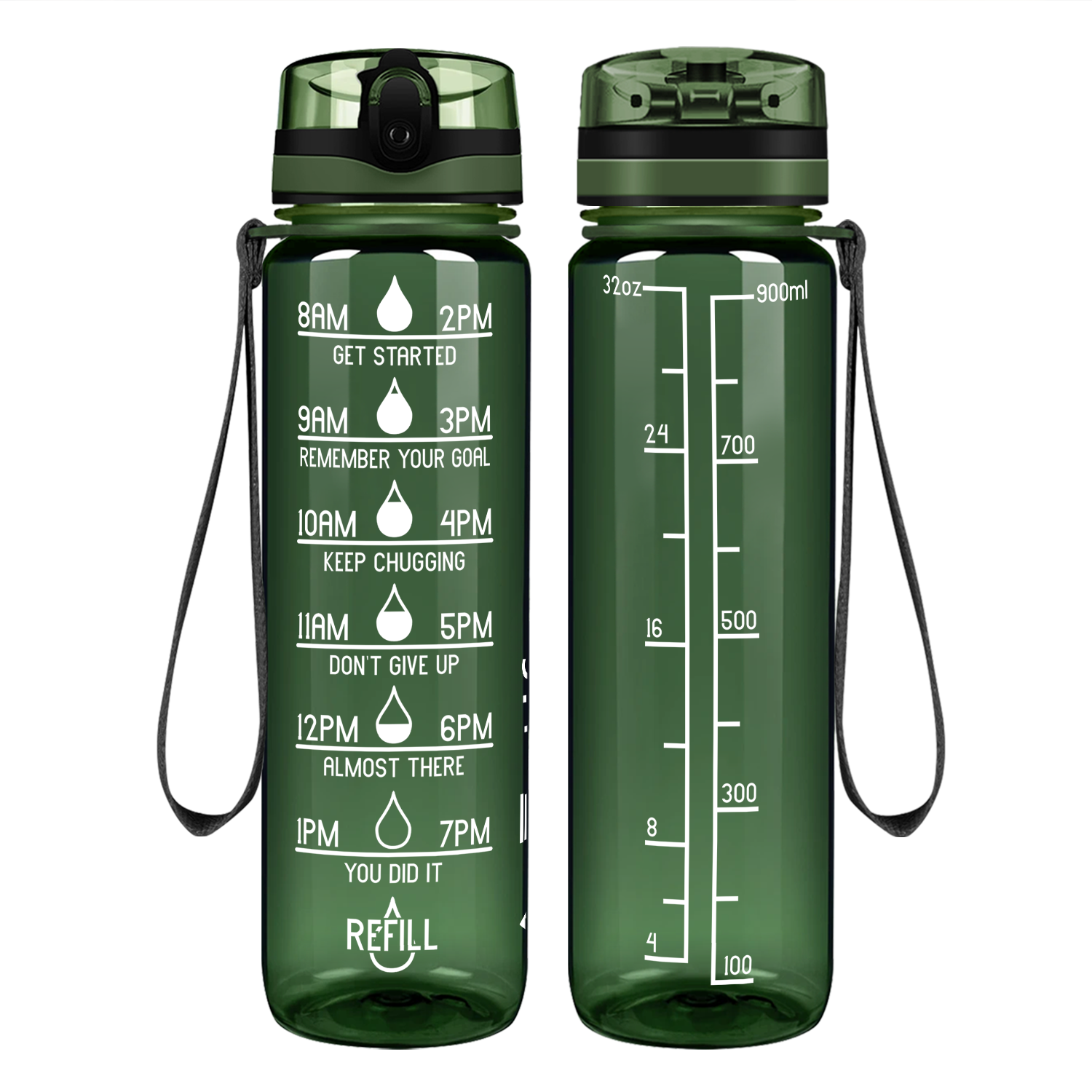 Cuptify Army Gloss Motivational Water Bottle