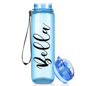 Cuptify Personalized Baby Blue Gloss 32 oz Water Bottle