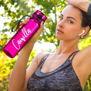 Cuptify Personalized Fuchsia Gloss 32 oz Water Bottle