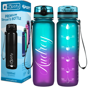 Personalized Mermaid Frosted 32 oz Water Bottle