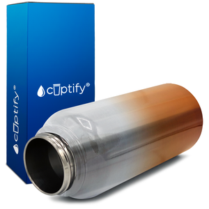 Orange Ombre Translucent 40oz Wide Mouth Water Bottle