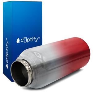 Red Ombre Translucent 40oz Wide Mouth Water Bottle