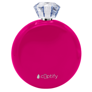 Hot Pink Gloss 5oz Jewel Liquor Flask