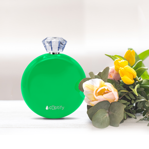 Neon Green Gloss 5oz Jewel Liquor Flask