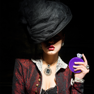 Purple Gloss 5oz Jewel Liquor Flask