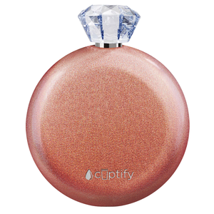 Rose Gold Glitter 5oz Jewel Liquor Flask