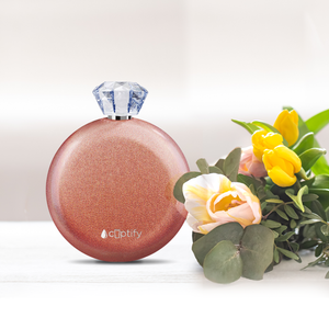 Rose Gold Glitter 5oz Jewel Liquor Flask