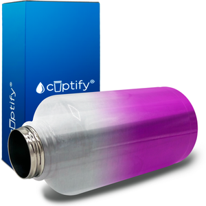 Pink Ombre Translucent 64oz Wide Mouth Water Bottle