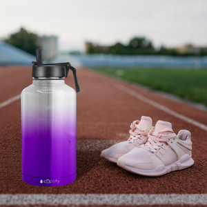 Purple Ombre Translucent 64oz Wide Mouth Water Bottle
