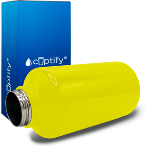 Yellow Gloss 64oz Wide Mouth Water Bottle