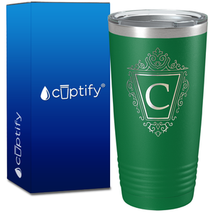 Personalized Classic Crest on 20oz Tumbler