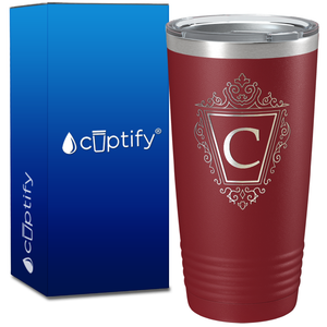 Personalized Classic Crest on 20oz Tumbler