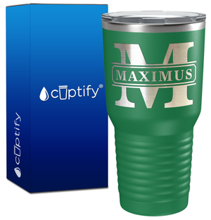 Personalized Vintage Block Engraved on 30oz Tumbler