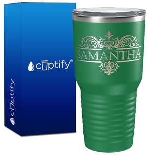 Personalized Vestige Design Engraved on 30oz Tumbler